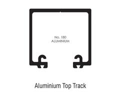Brio Single Run 180 Door Track 6m Clear Anodised