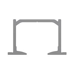 Brio Quick Run 120 Ceiling Door Track 4m Anodised