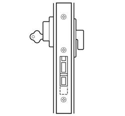 Lockwood Lock Cylinder/Turn 22mm Projection Satin Chrome