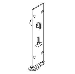 Brio Flush Bolt Square Top Lockable 450mm Satin Nickel
