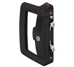 Lockwood Onyx D Handle Lock 5 Pin Internal Cylinder w/ Wide Strike Black