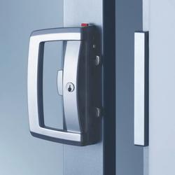 Lockwood Onyx D Handle Lock 5 Pin Double Cylinder w/ Wide Strike Silver