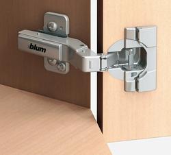 Blum CLIP top BLUMOTION 45° Angled Hinge INSERTA Half Overlay Nickel Plated