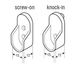 Finista Oval End Support Knock In Anodised