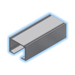 Brio Quick Run 120 Recess Mounted Door Track Soft Close 3m Anodised