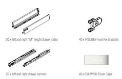 Blum TANDEMBOX antaro Trade Pack (20) M Height 500NL 30kg Silk White