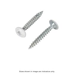 Linca Screws Wafer Head Square 4mm x 30mm Epoxy White - Box of 1,000