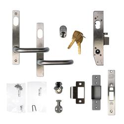 Lockwood Selector Lock Double Cylinder w/ Handles Stainless Steel