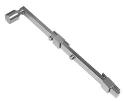 Vinco Visible Fix Offset Panic Bolt 250mm Satin Stainless Steel