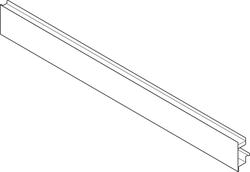Blum LEGRABOX Inner Drawer Front C Height Element 1043mm Terra Black
