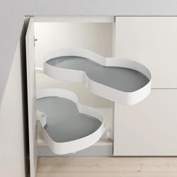 Modar Corner Swing Tray 900CW Right Opening White