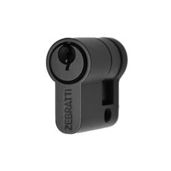 Zebratti Euro Half Cylinder Keyed to Differ Black