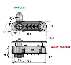 Cyberlock Combination Lock Left