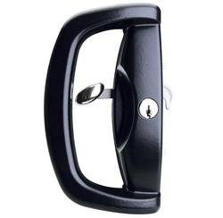 Whitco Blaxland D Handle Lock 5 Pin Double Cylinder Keyed to Differ Black