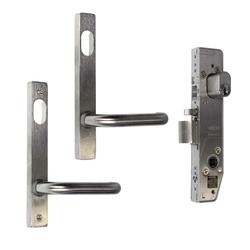 Lockwood Selector Lock Double Cylinder w/ Handles Stainless Steel