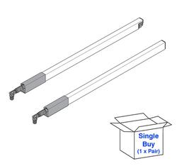 Blum TANDEMBOX antaro Gallery Rail 650NL Pair Silk White