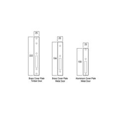 Lockwood Lock Cylinder/Lever 22mm Projection Satin Chrome