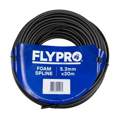 Flypro Foam Spline 5.3mm x 30m Black