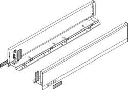 Blum LEGRABOX Drawer Sides M Height 450NL Pair Terra Black