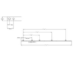 Finista Tie Bar 1699mm 4 Rollers