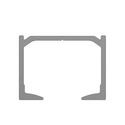 Brio Quick Run 120 Flush Door Track 4m Anodised