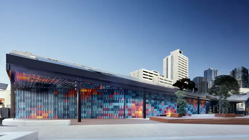 Colourful building