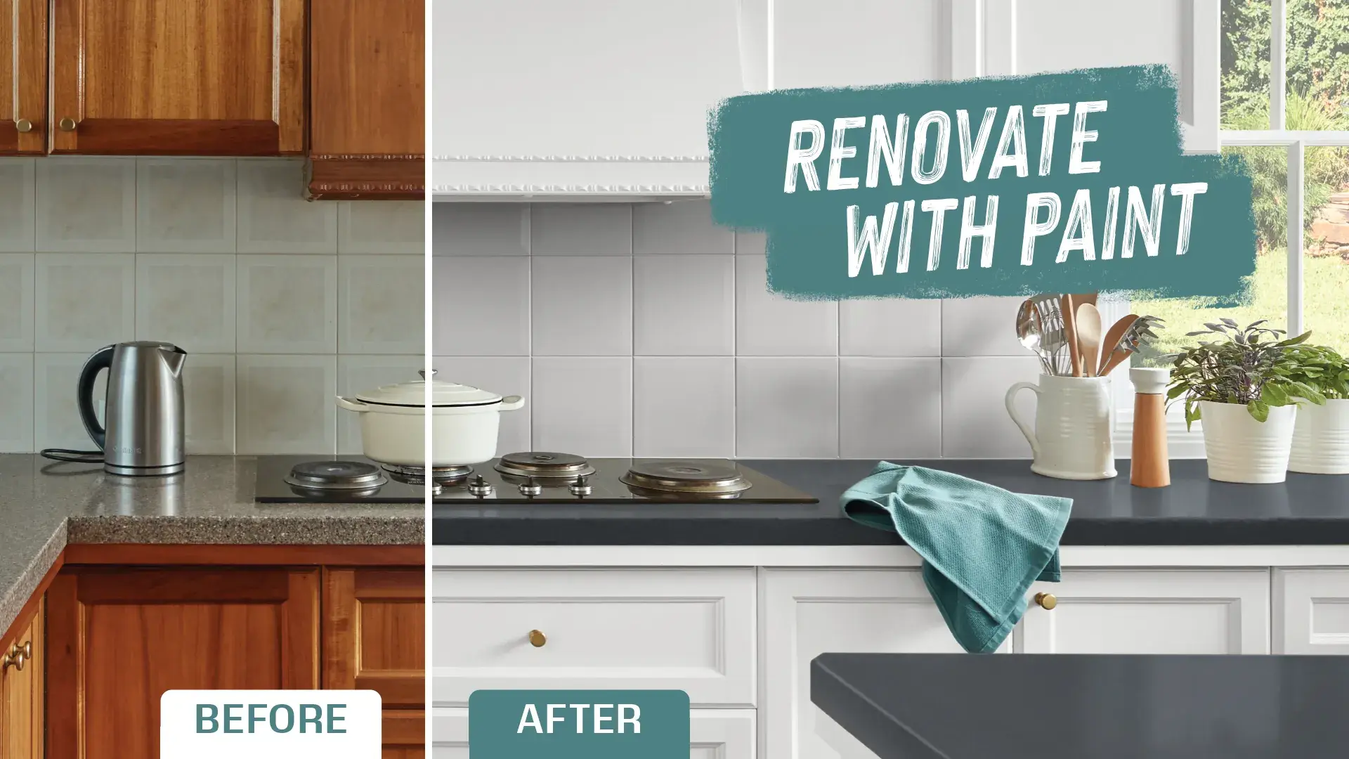 Dulux Renovation Range: DIY kitchen transformation with paint