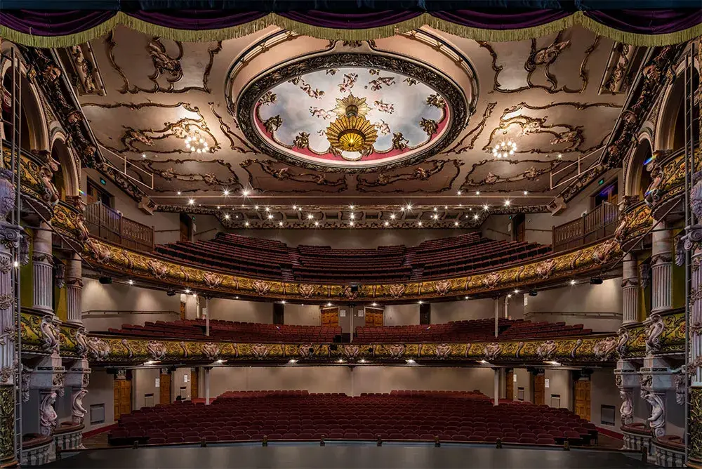 The ceiling of the St James Theatre