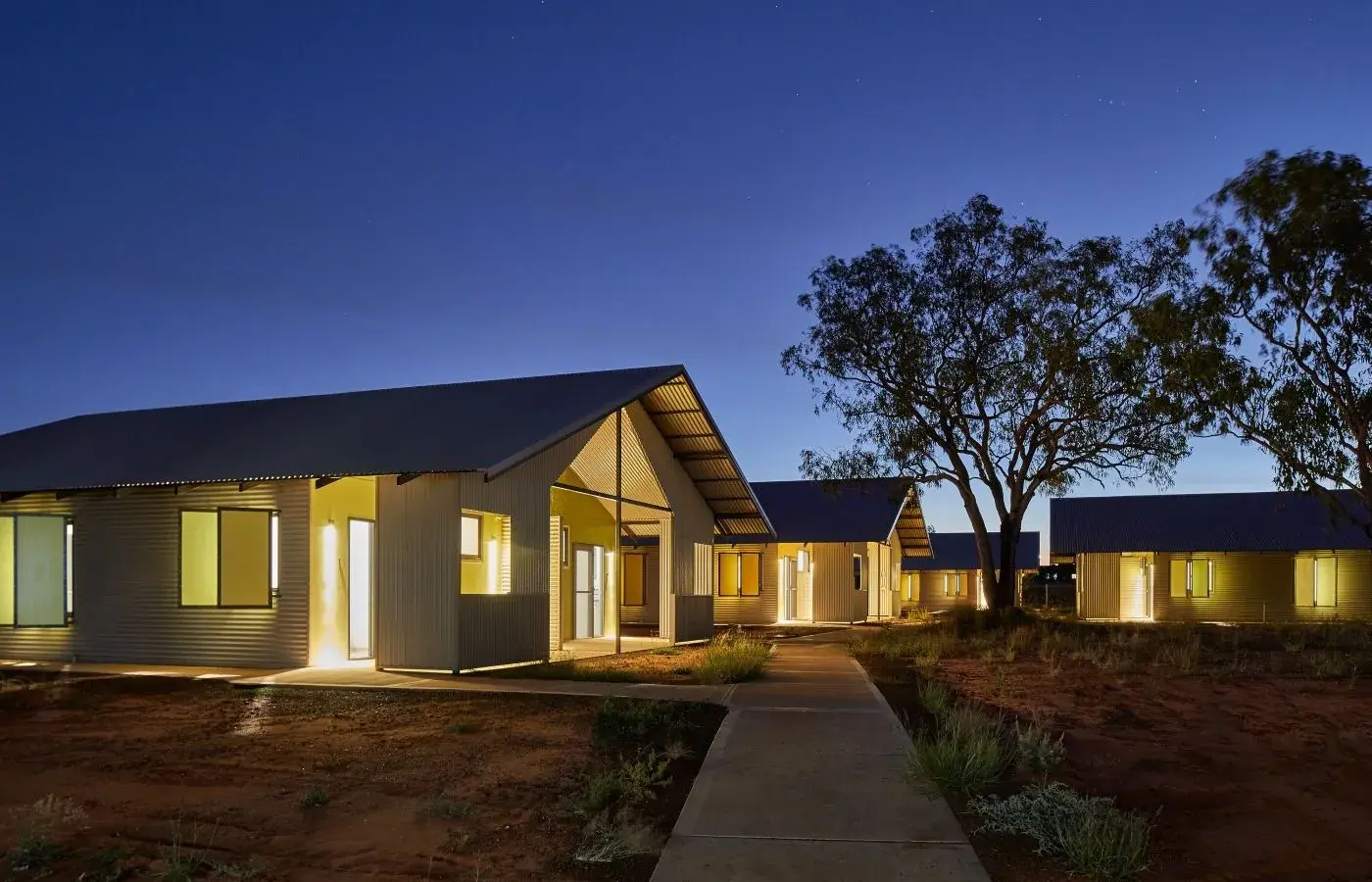 Free-standing hostel quarters.