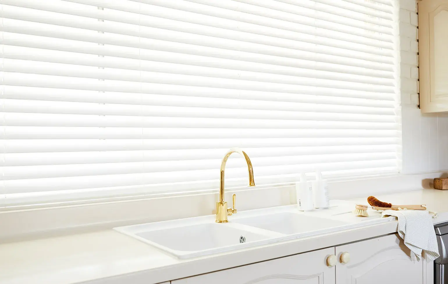 Three Birds Renovation Kitchen & Bathroom Makeover in Dulux Shetland Lace