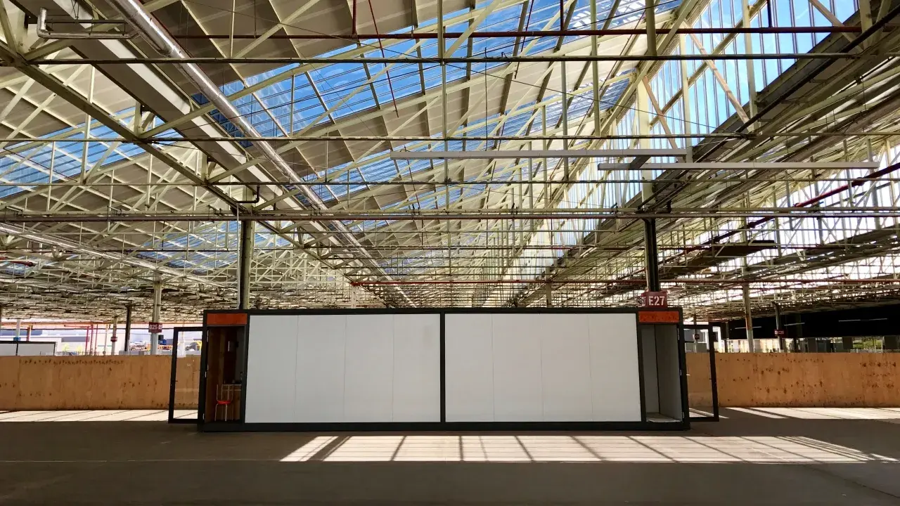 interior building with system thinking container inside.