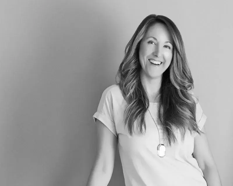 black and white protrait of bree leech 
