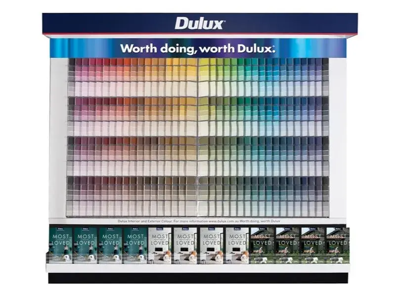 In-store colour wall