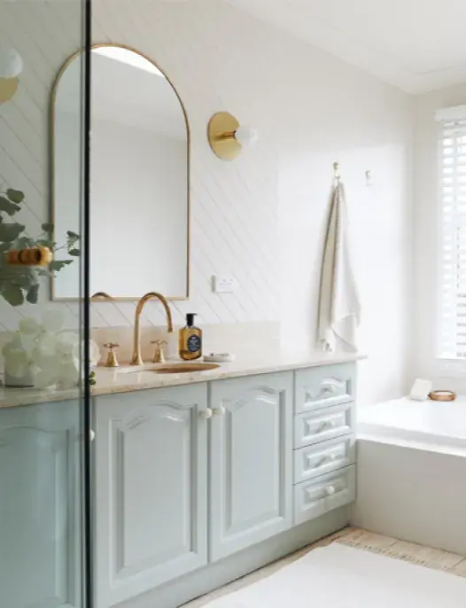 Bathroom vanity featuring Dulux Renovation Range