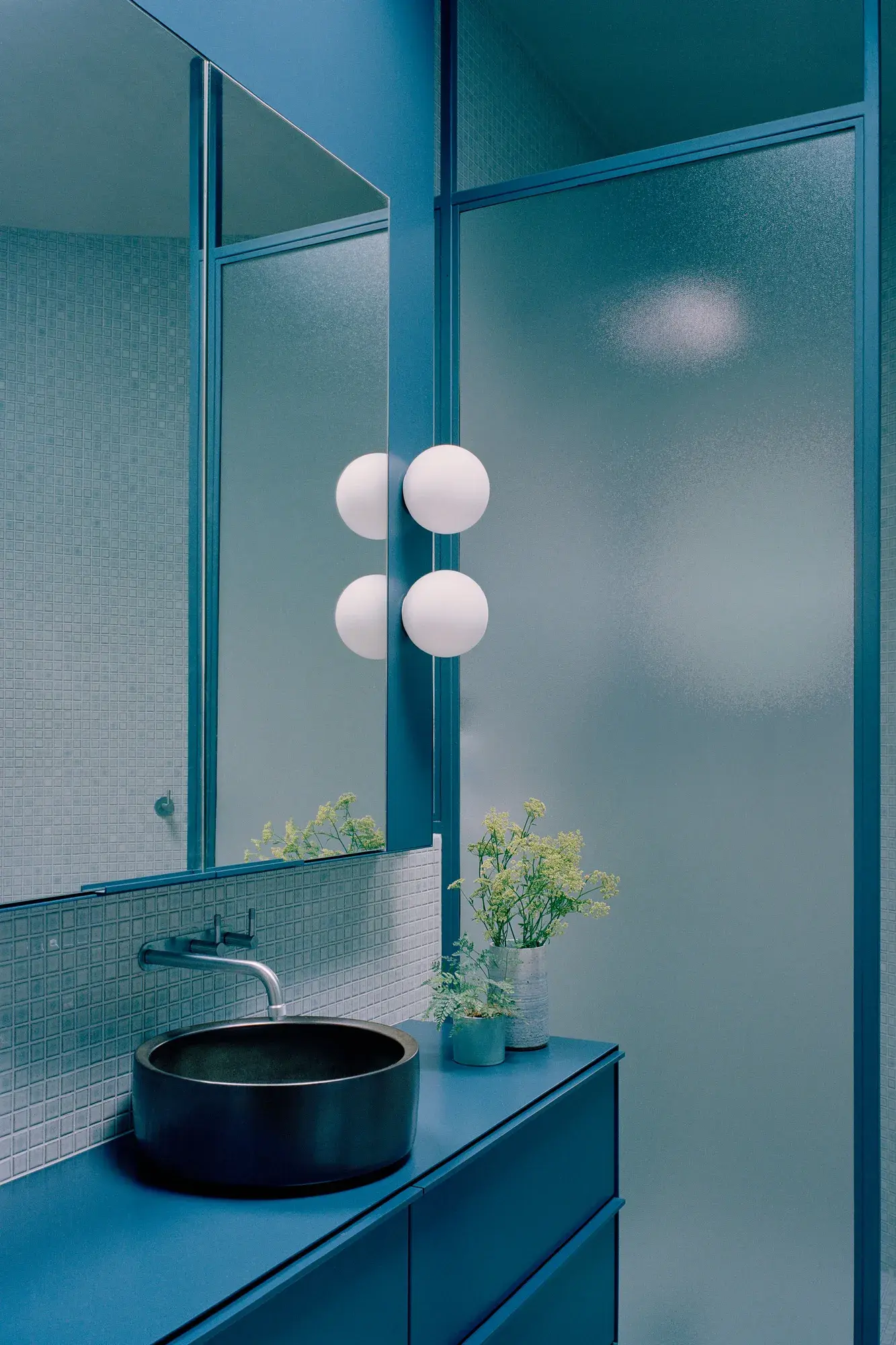 Blue bathroom
