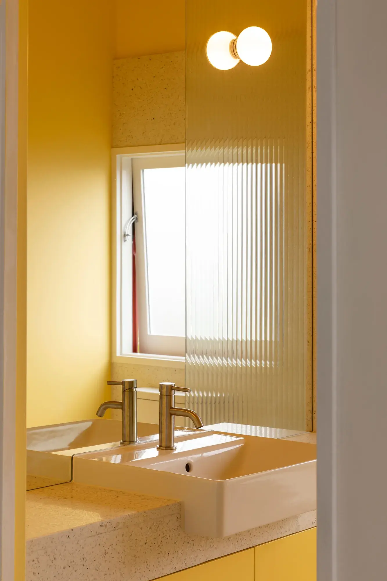 Yellow bathroom